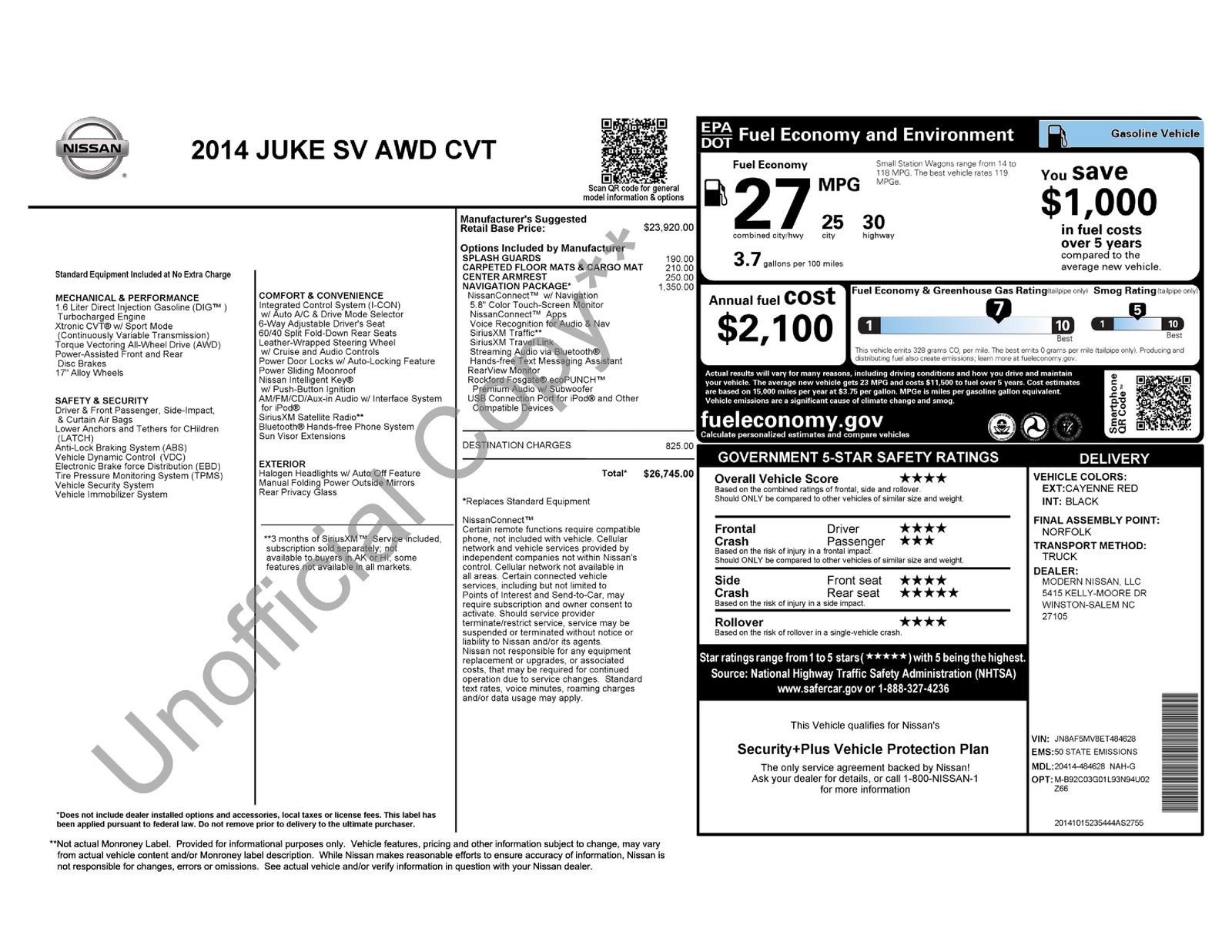 Used 2014 Nissan Juke SV w/ Navigation Package image 4