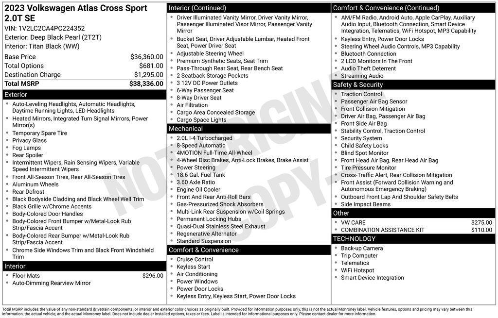 Used 2023 Volkswagen Atlas Cross Sport SE image 21