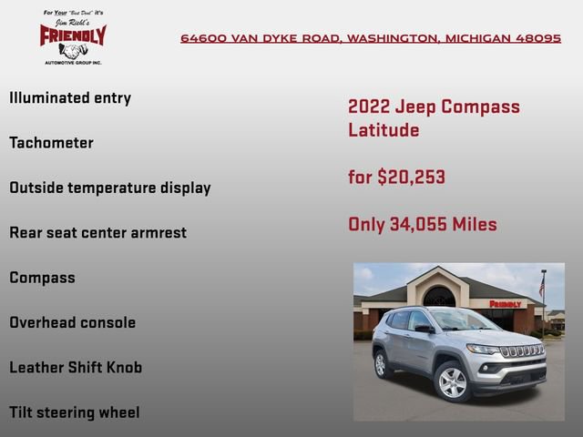 Used 2022 Jeep Compass Latitude AWD/4WD image 30