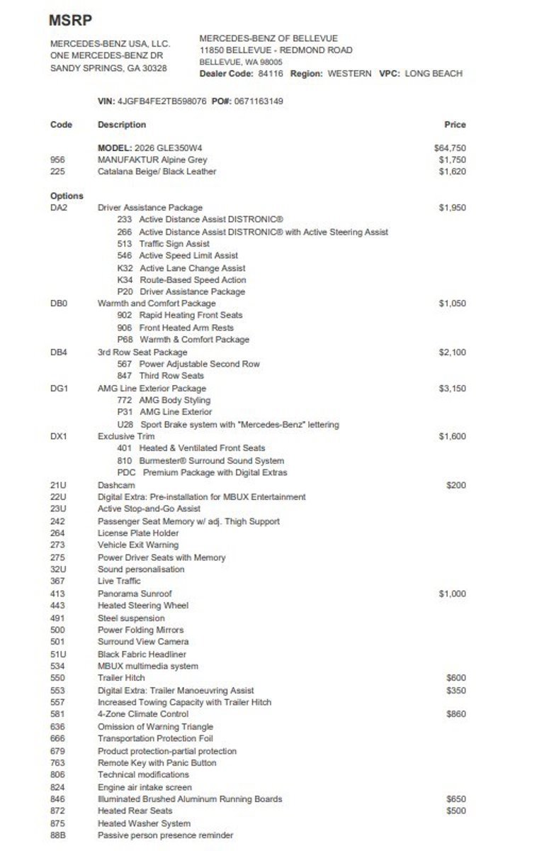 Certified 2026 Mercedes-Benz GLE 350 4MATIC image 3