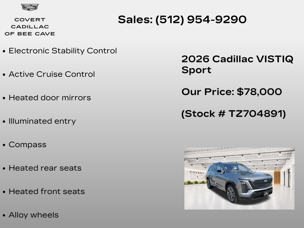 New 2026 Cadillac Vistiq Sport AWD/4WD image 14