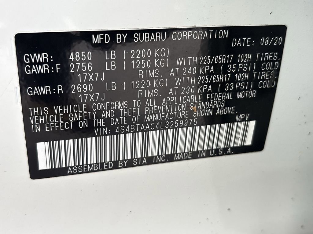 Used 2020 Subaru Outback 2.5i image 32