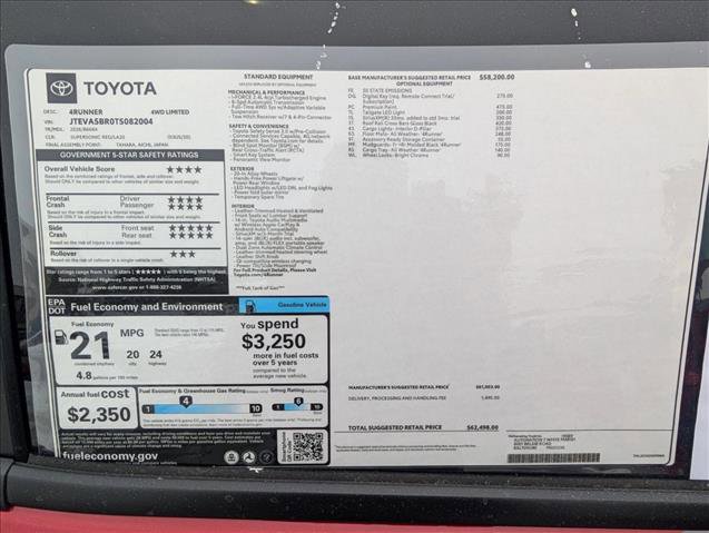 New 2026 Toyota 4Runner Limited image 17