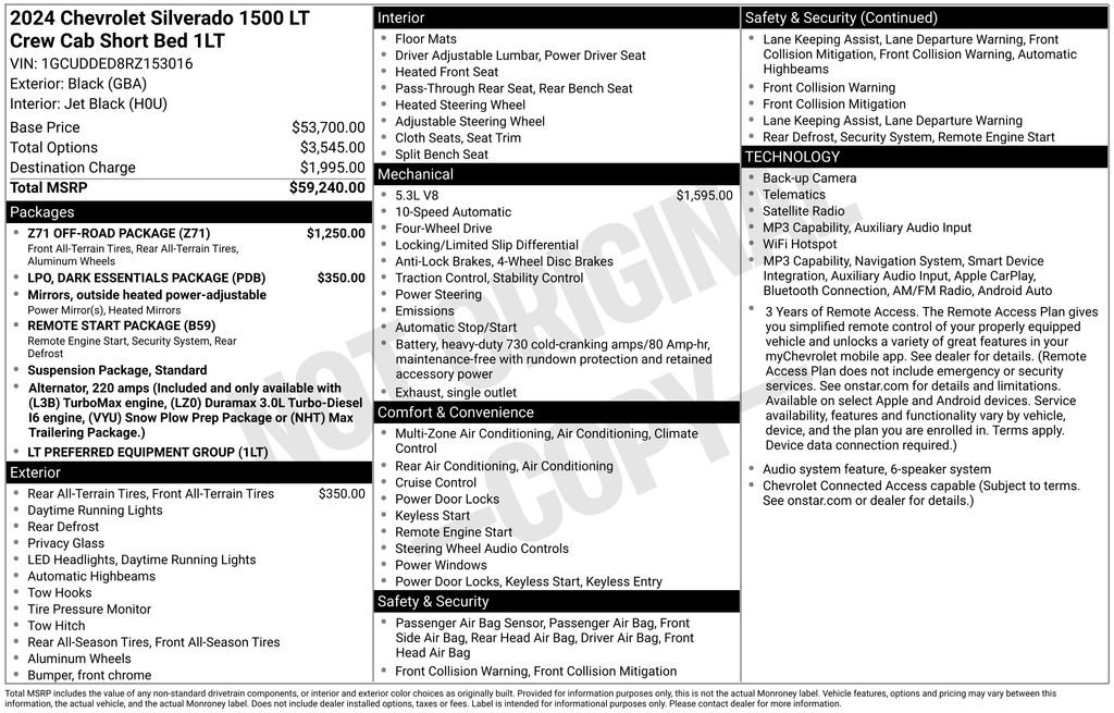 Certified 2024 Chevrolet Silverado 1500 LT w/ Z71 Off-Road Package AWD/4WD image 39