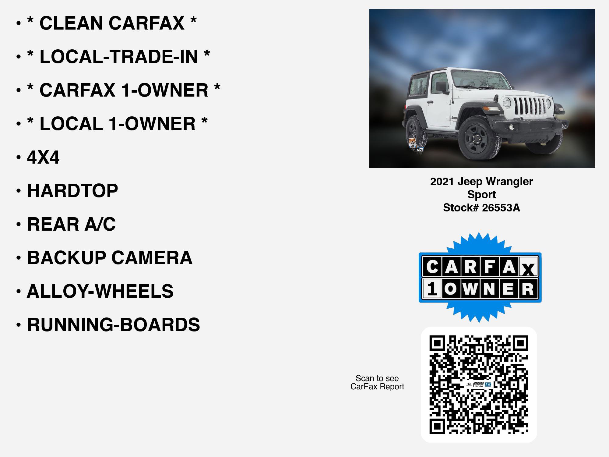 Used 2021 Jeep Wrangler Sport image 7