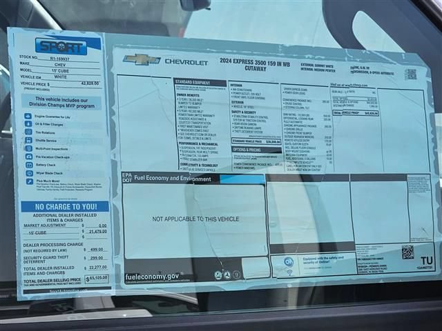 New 2024 Chevrolet Express 3500 w/ Power Convenience Package RWD image 6