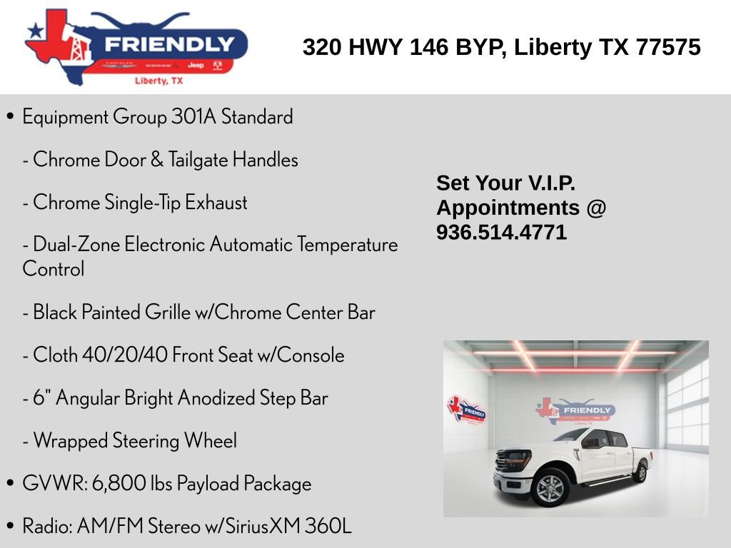 Used 2025 Ford F150 XLT w/ Equipment Group 301A Standard image 5