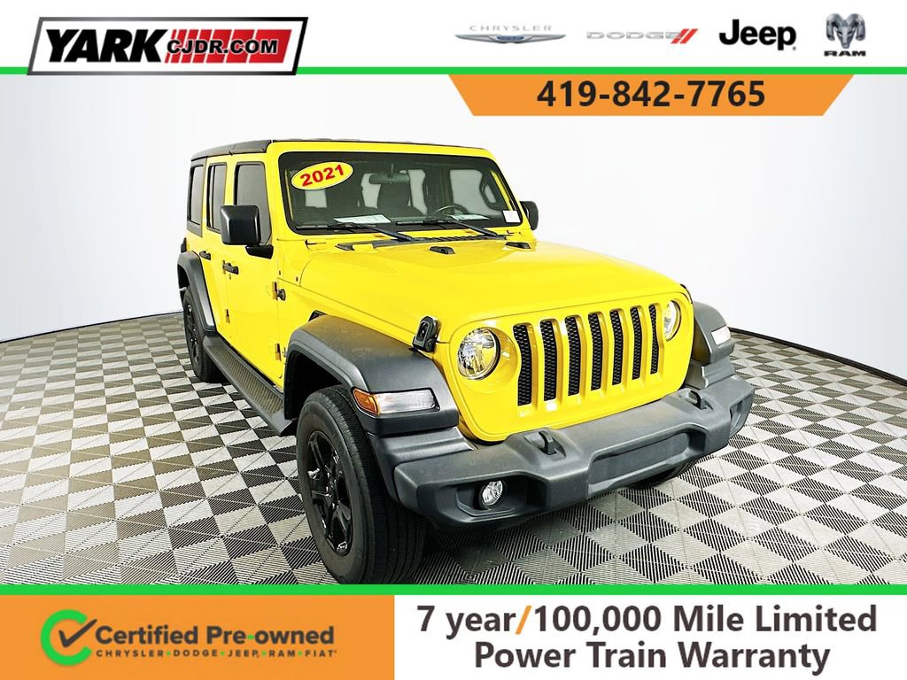 Certified 2021 Jeep Wrangler Unlimited Sport