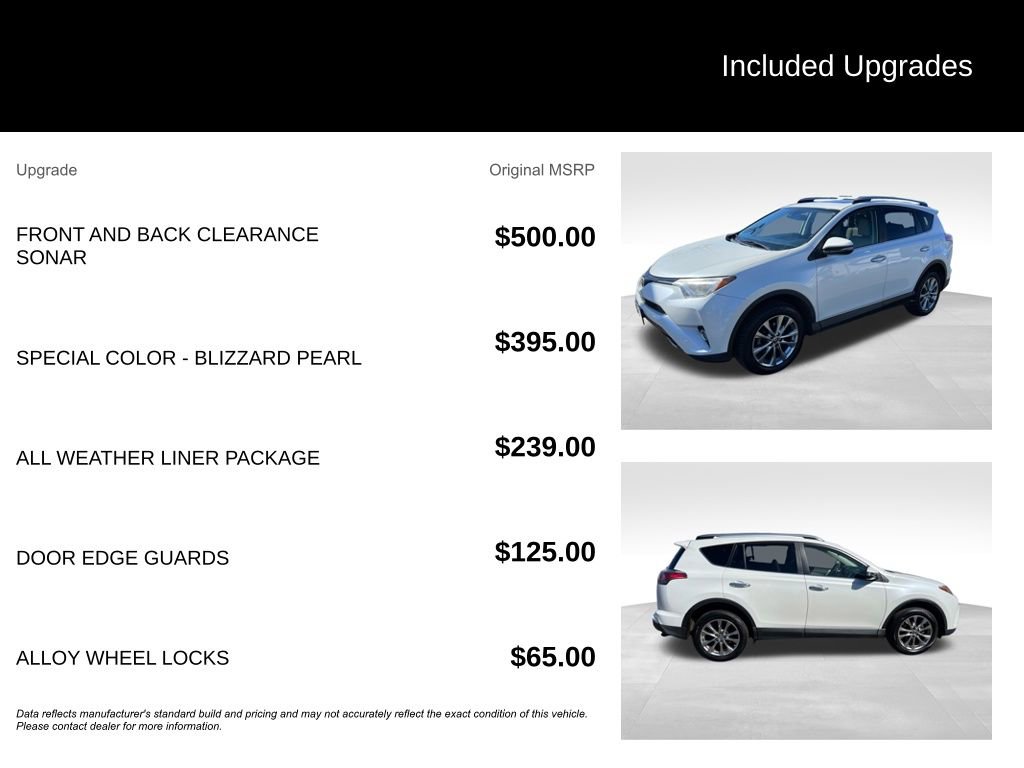 Used 2017 Toyota RAV4 Limited w/ All Weather Liner Package image 10