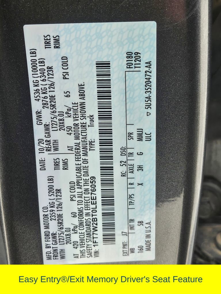 Certified 2020 Ford F250 Lariat w/ Lariat Value Package image 44