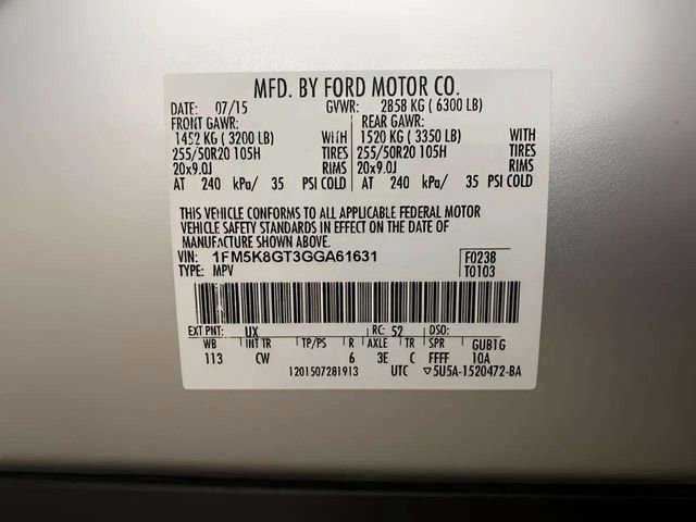 Used 2016 Ford Explorer Sport w/ Equipment Group 401A image 41