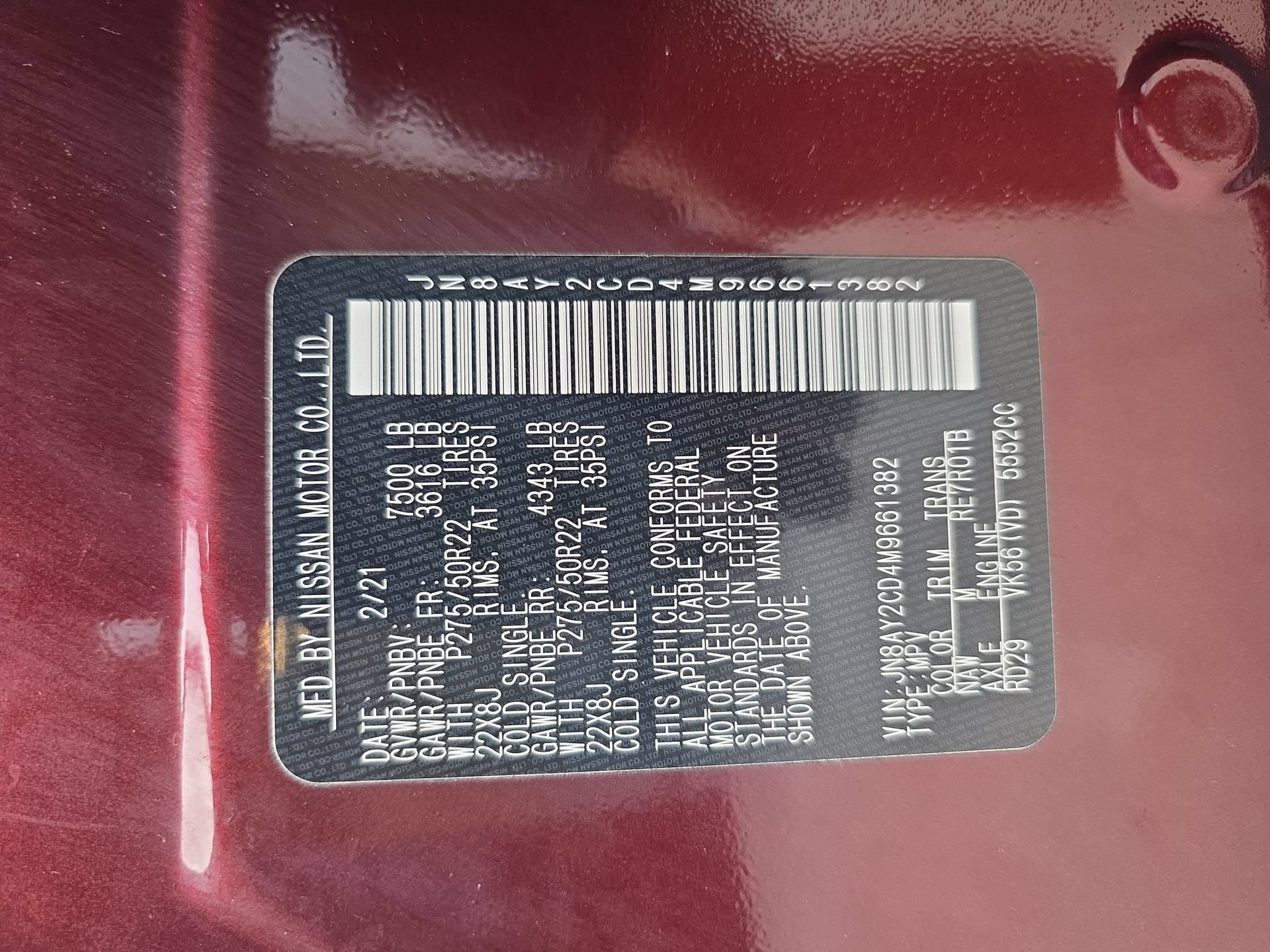 Used 2021 Nissan Armada Platinum AWD/4WD image 34