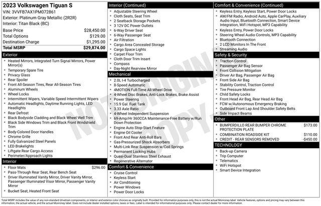 Used 2023 Volkswagen Tiguan S image 3