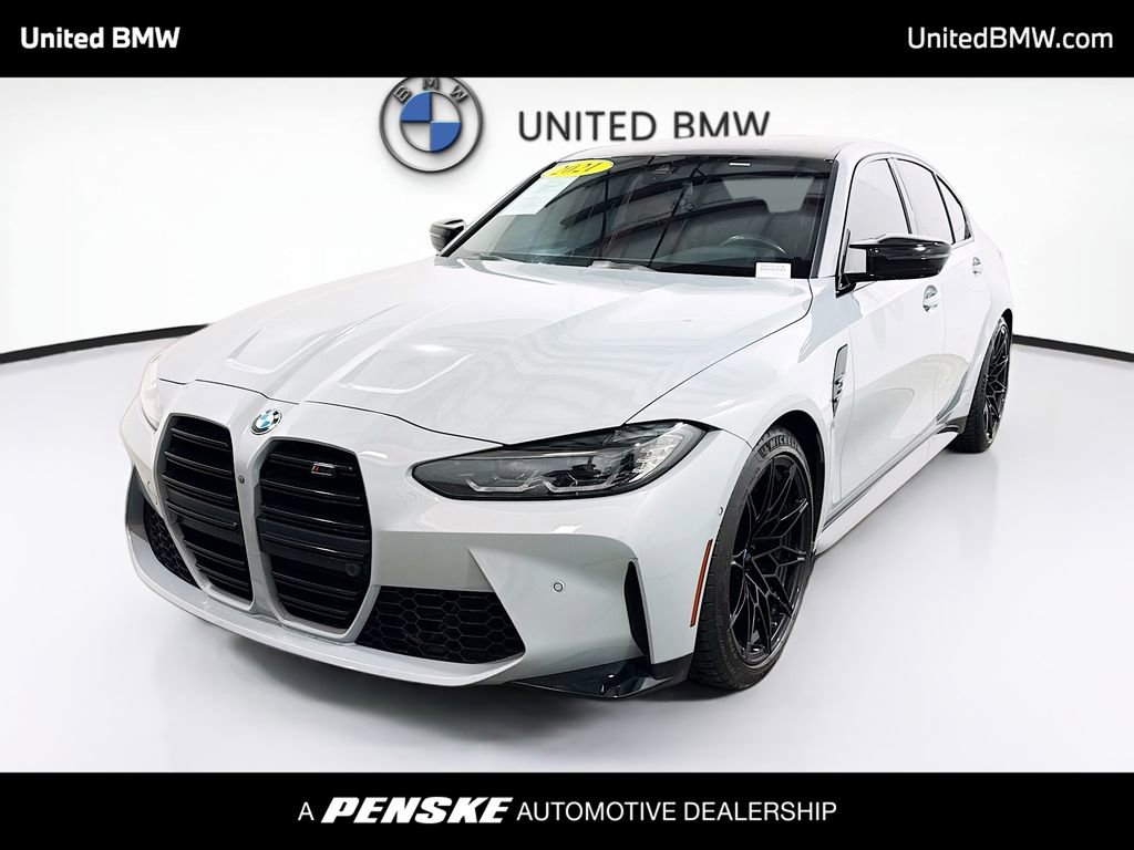 Used 2021 BMW M3 Competition w/ M Driver's Package RWD image 1