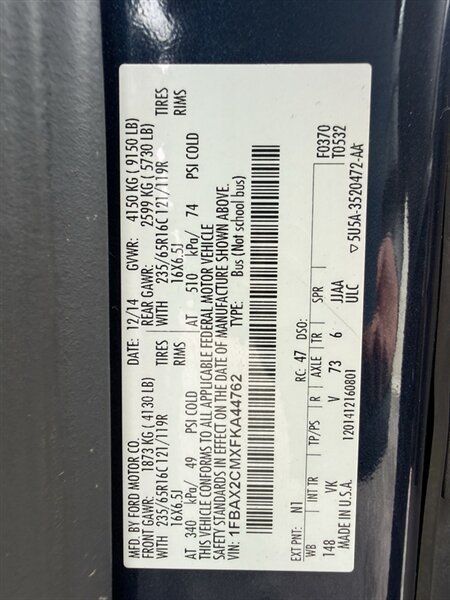 Used 2015 Ford Transit 350 XL RWD image 40