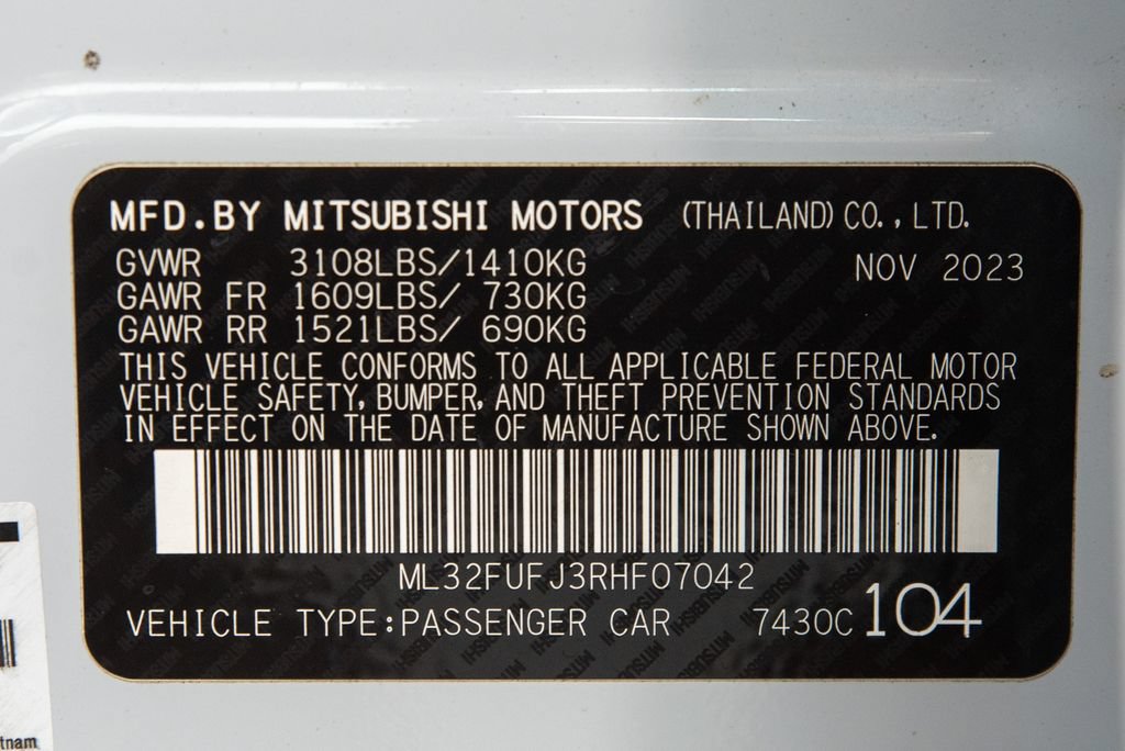 Used 2024 Mitsubishi Mirage G4 LE FWD image 24
