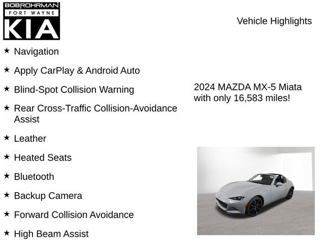 Used 2024 MAZDA MX-5 Miata RF Grand Touring image 7