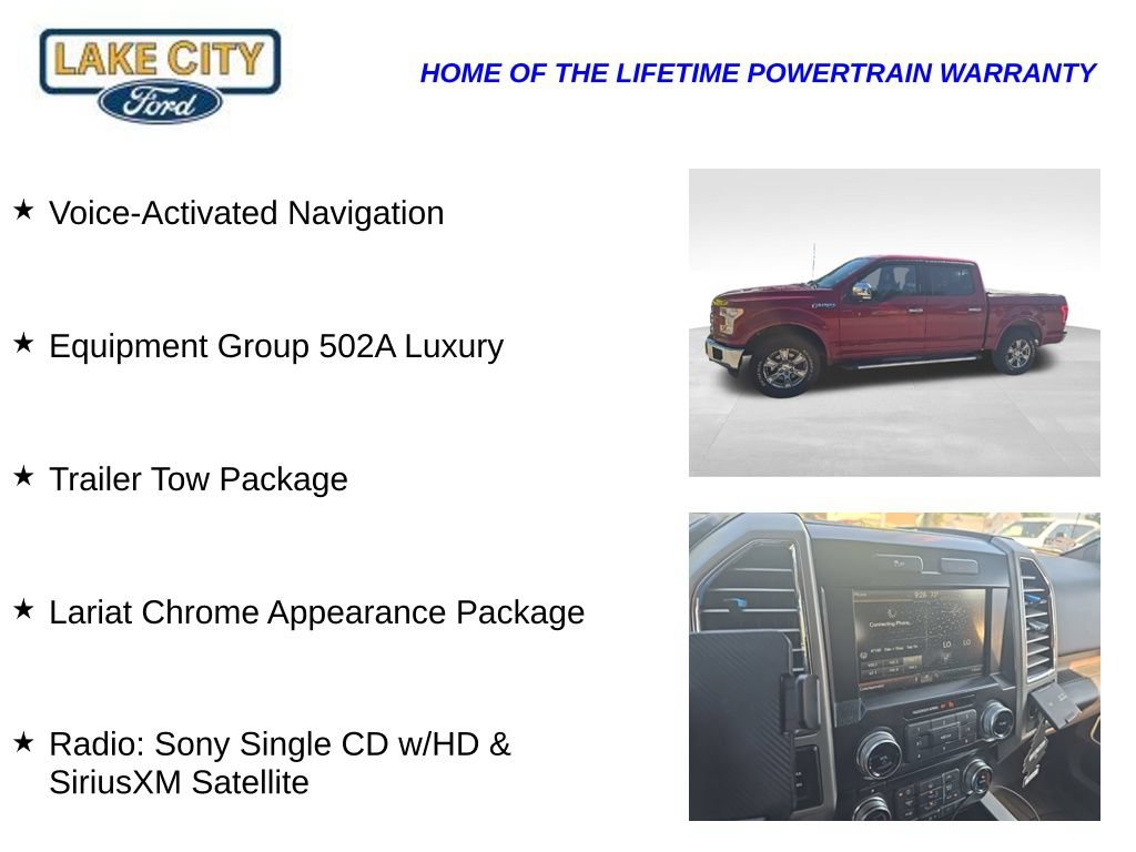 Used 2015 Ford F150 Lariat w/ Equipment Group 502A Luxury AWD/4WD image 5