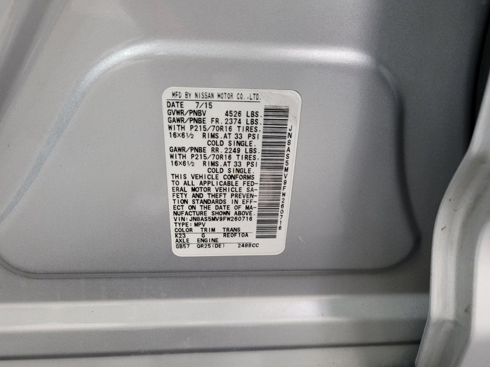Used 2015 Nissan Rogue S w/ Convenience Package AWD/4WD image 33