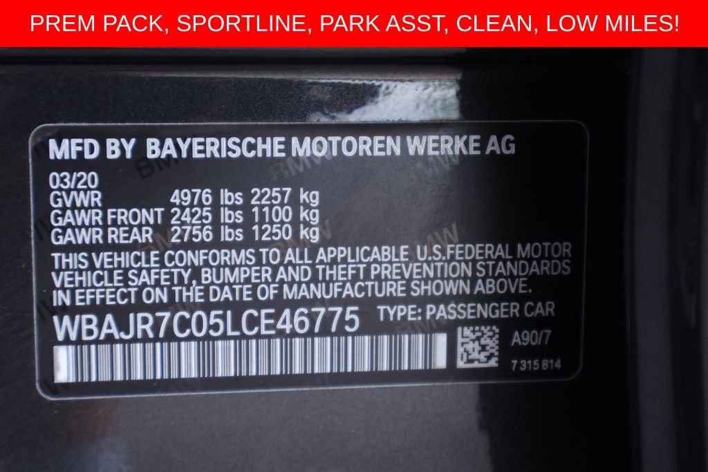 Used 2020 BMW 530i xDrive w/ Premium Package AWD/4WD image 28