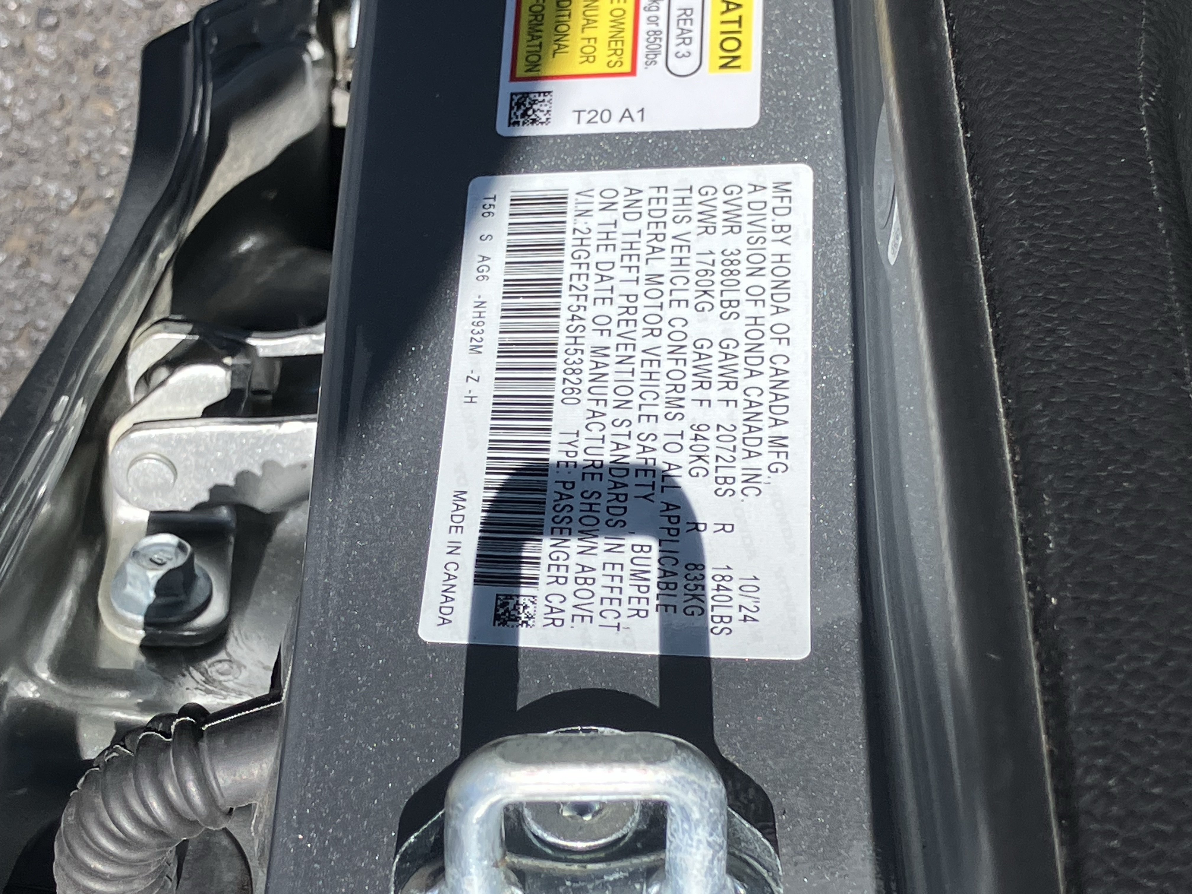 Certified 2025 Honda Civic Sport image 30