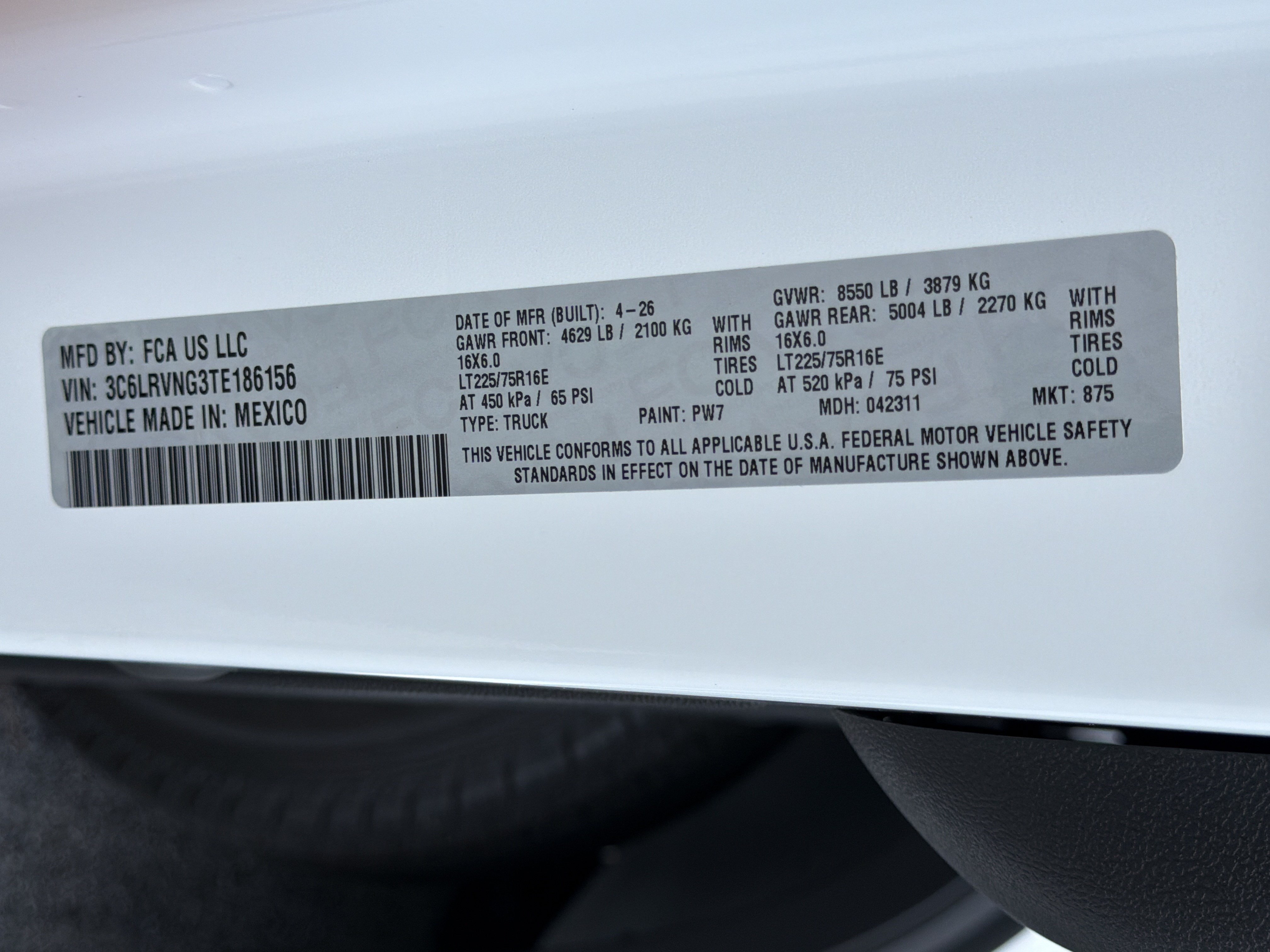 New 2026 RAM ProMaster 1500 w/ Safety Group FWD image 34