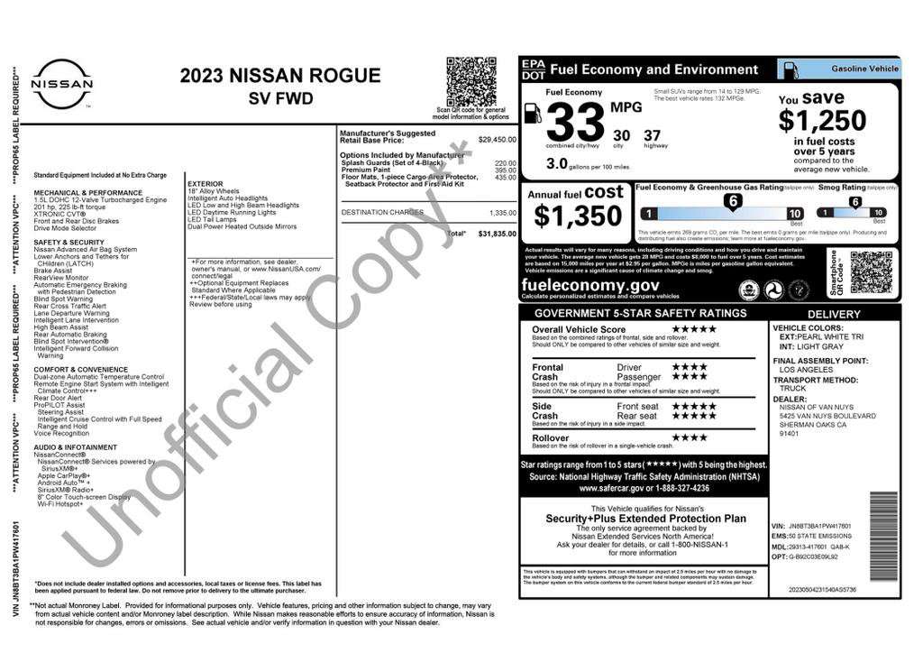 Used 2023 Nissan Rogue SV FWD image 3