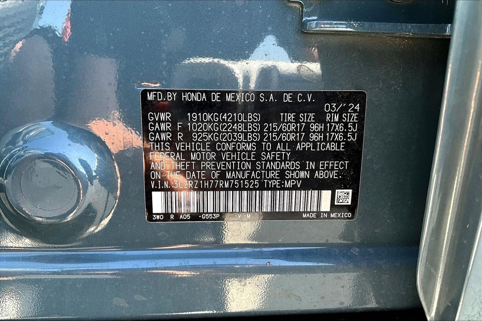 Used 2024 Honda HR-V EX-L image 19