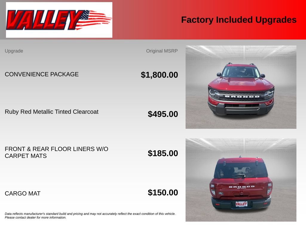 New 2026 Ford Bronco Sport Big Bend w/ Convenience Package AWD/4WD image 4