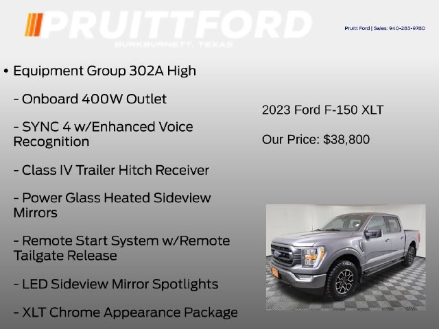Used 2023 Ford F150 XLT w/ Equipment Group 302A High AWD/4WD image 7