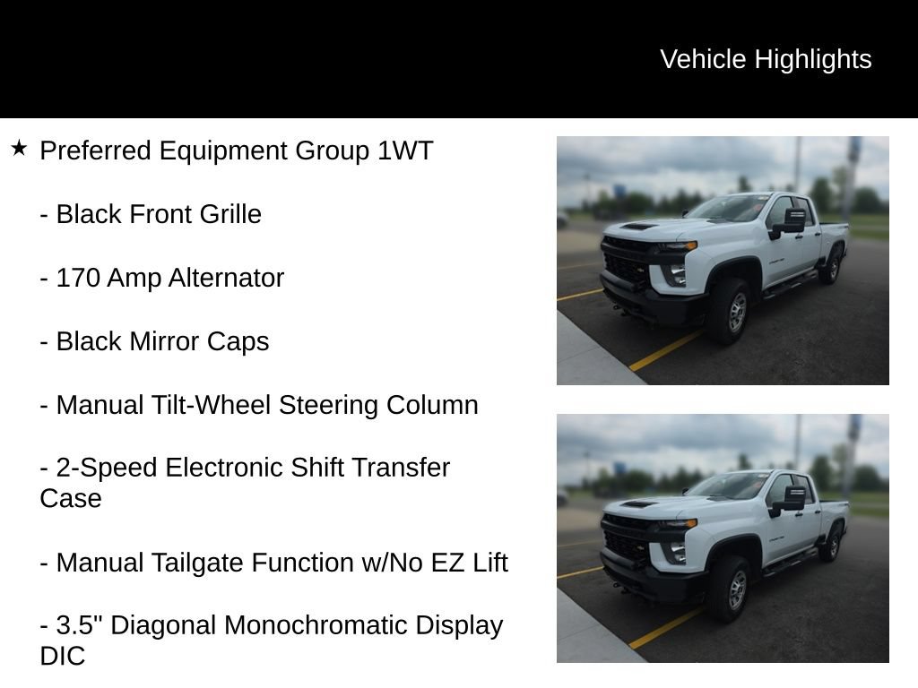 Used 2020 Chevrolet Silverado 2500 W/T w/ WT Convenience Package AWD/4WD image 3