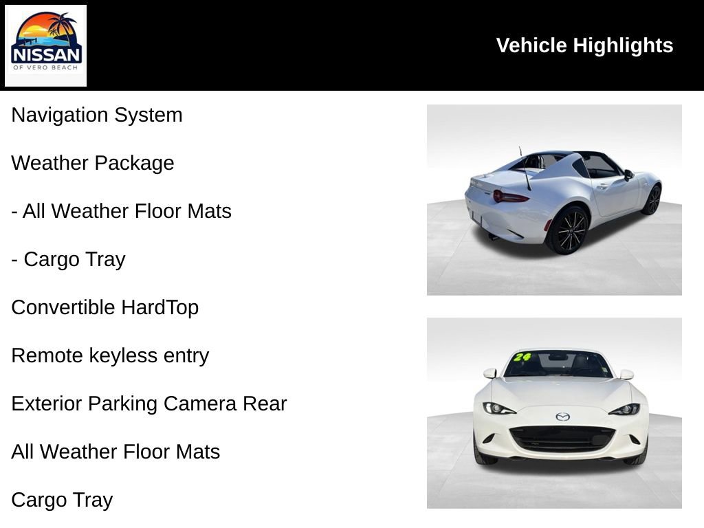 Used 2024 MAZDA MX-5 Miata RF Grand Touring w/ Weather Package image 19