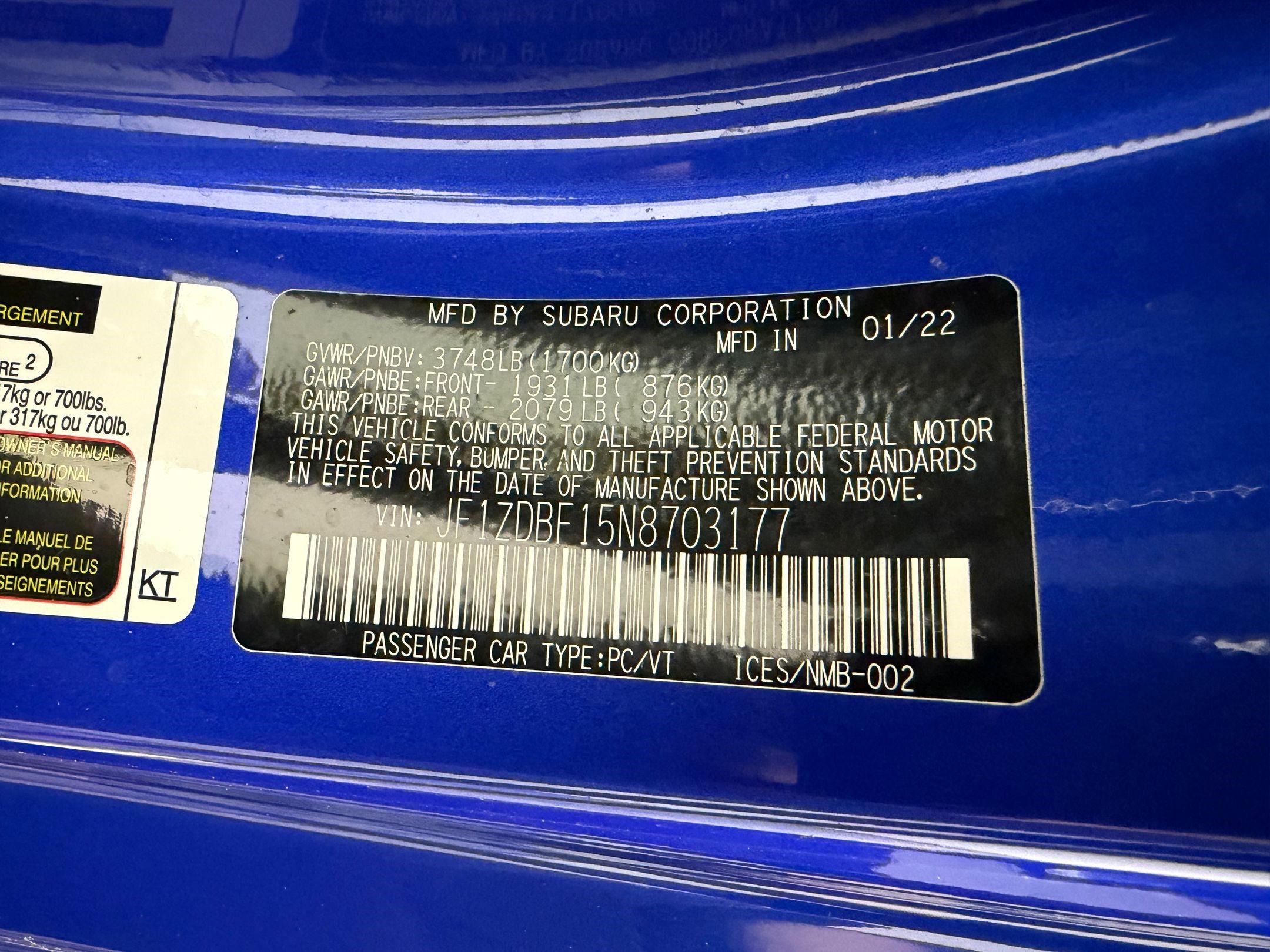 Used 2022 Subaru BRZ Limited RWD image 17