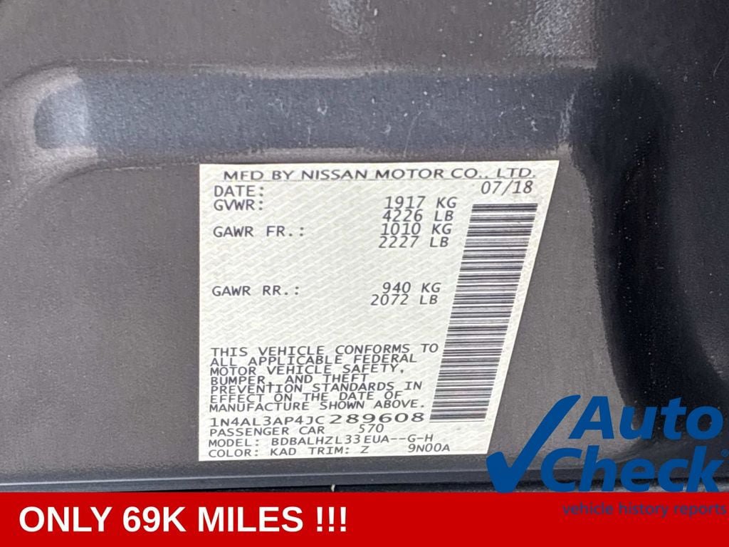 Used 2018 Nissan Altima 2.5 SR w/ SR Special Edition FWD image 23