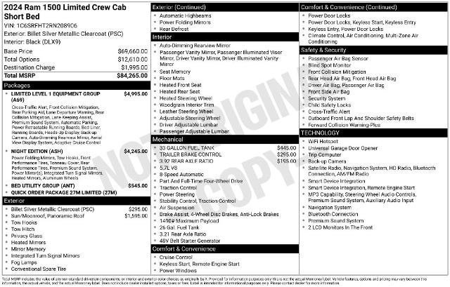 Used 2024 RAM 1500 Limited AWD/4WD image 5
