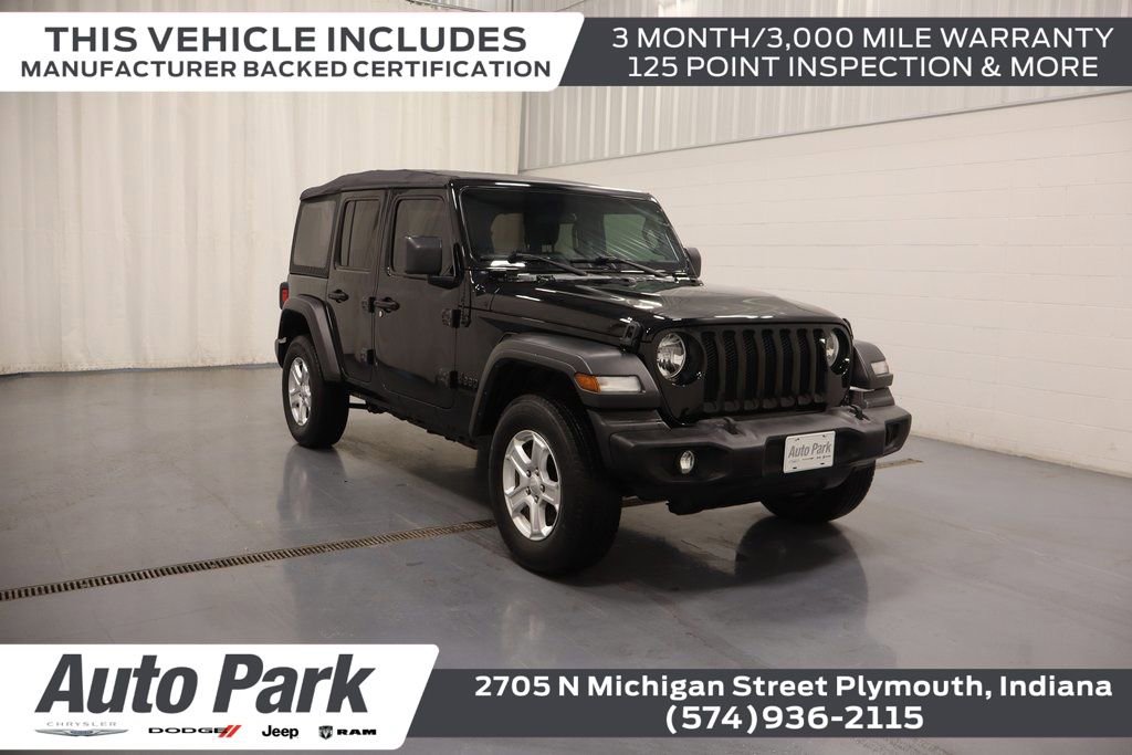 Certified 2022 Jeep Wrangler Unlimited Sport image 1