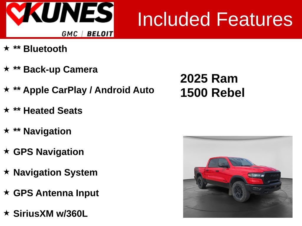 Used 2025 RAM 1500 Rebel AWD/4WD image 2