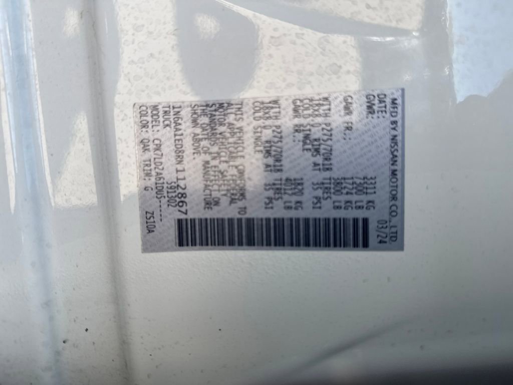 Certified 2024 Nissan Titan PRO-4X w/ Off Road Protection Package image 32