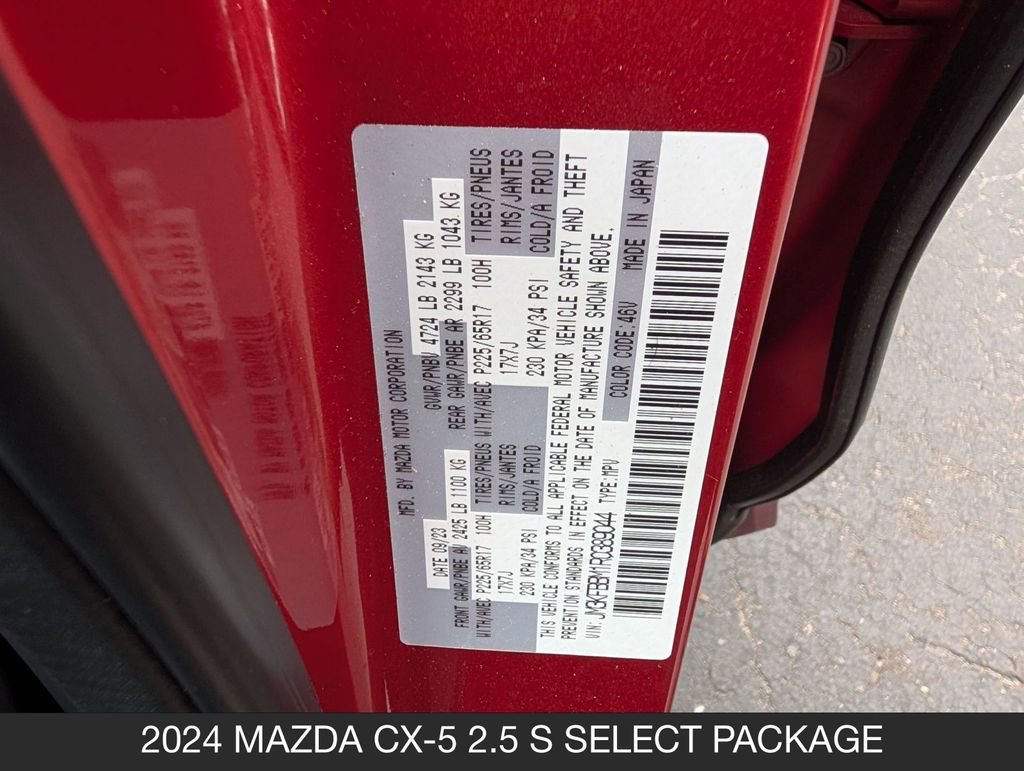 Used 2024 MAZDA CX-5 AWD 2.5 S w/ Select Package image 32
