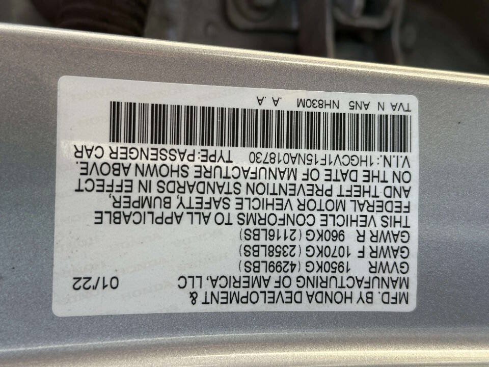 Used 2022 Honda Accord LX image 23