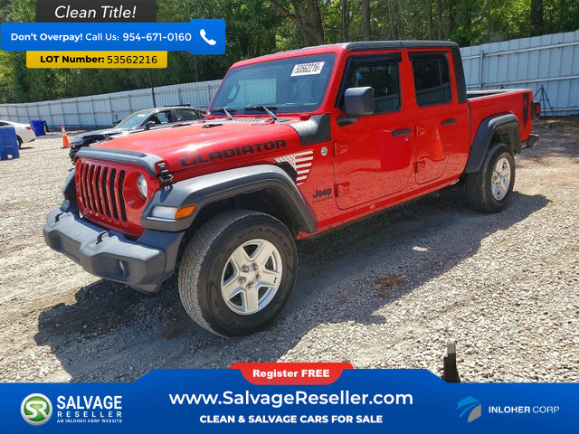 Used 2020 Jeep Gladiator Sport w/ Quick Order Package 24S AWD/4WD image 1