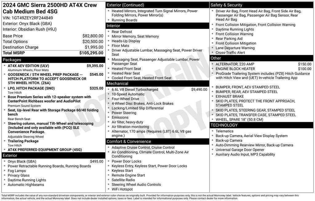 Used 2024 GMC Sierra 2500 AT4X w/ AT4X AEV Edition AWD/4WD image 52
