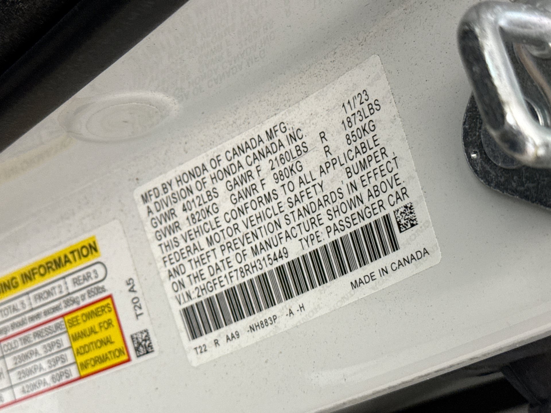 Used 2024 Honda Civic EX image 11