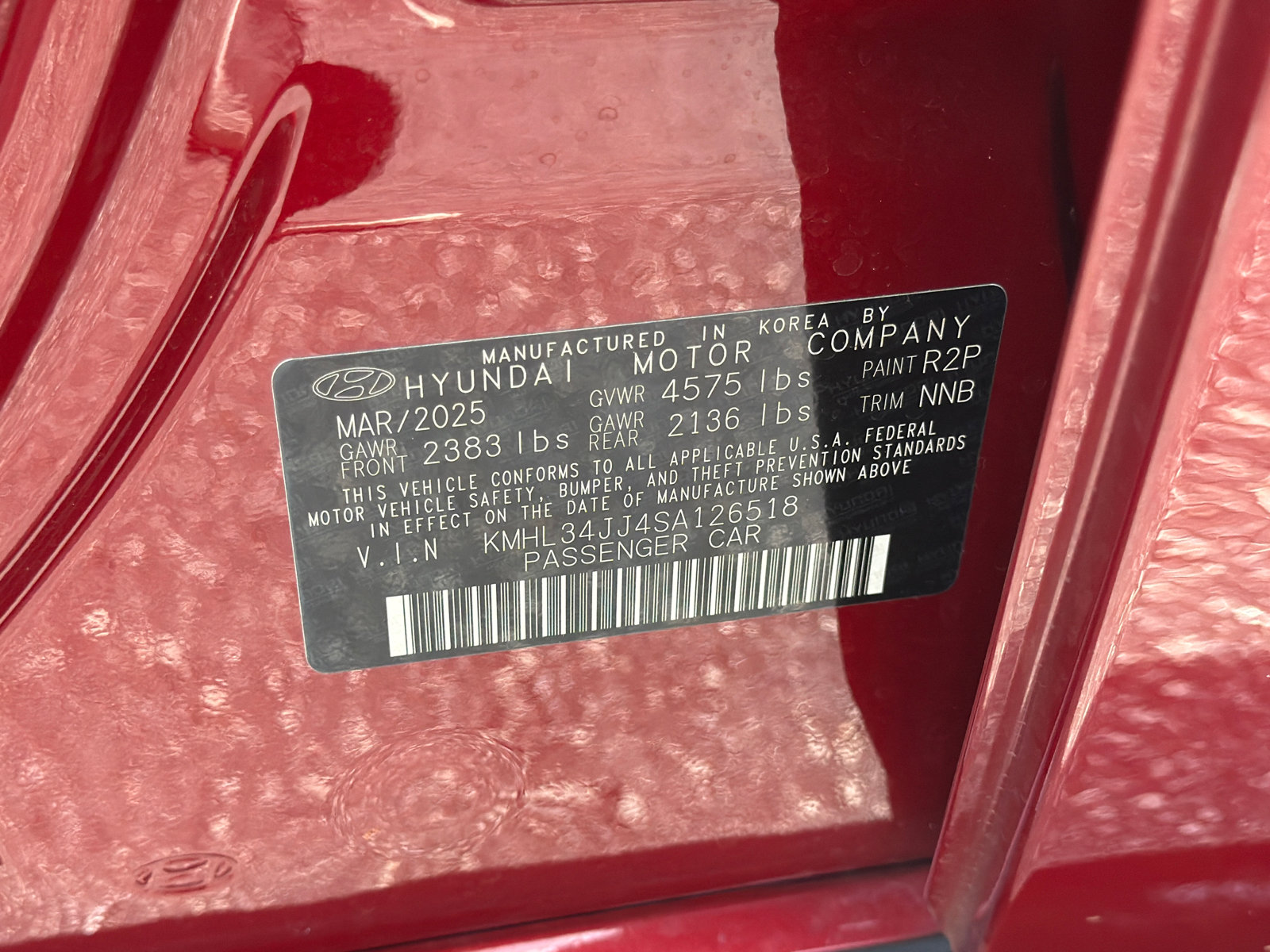 Certified 2025 Hyundai Sonata SEL FWD image 34