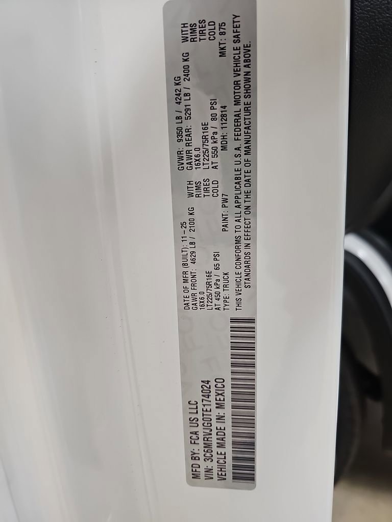 New 2026 RAM ProMaster 3500 w/ Convenience Group image 30