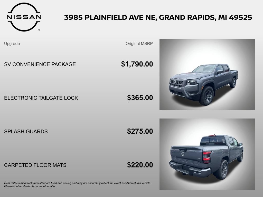 New 2026 Nissan Frontier SV w/ SV Convenience Package AWD/4WD image 6