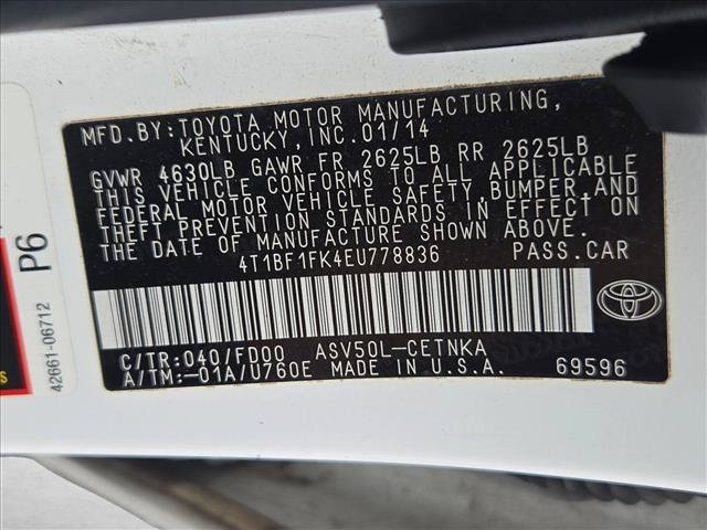 Used 2014 Toyota Camry LE FWD image 13