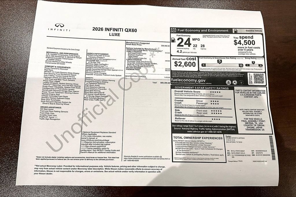 Certified 2026 INFINITI QX60 Luxe w/ Family Package FWD image 46