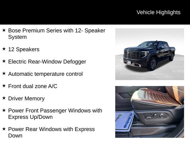 Certified 2026 GMC Sierra 1500 Denali Ultimate w/ LPO, Black Badging Package AWD/4WD image 16