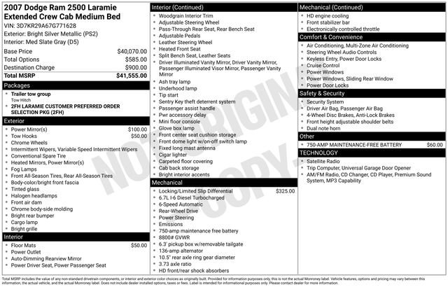 Used 2007 Dodge Ram 2500 Truck Laramie image 31